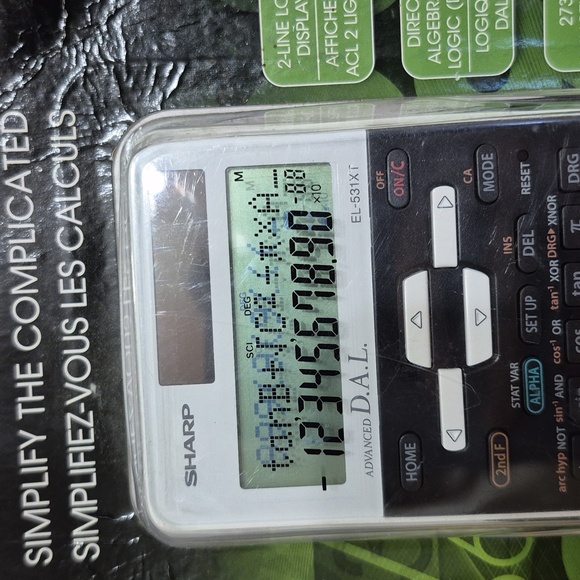 Sharp Advanced Scientific Calculator New In Package EL-531XTB-WH - Picture 4 of 7